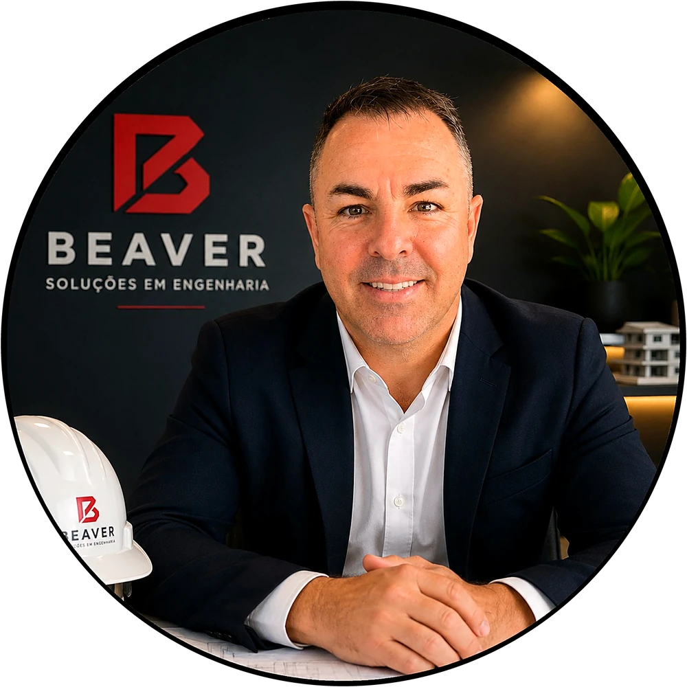 Eng. Thiago de Barros Ortega, engenheiro civil responsável técnico da BEAVER