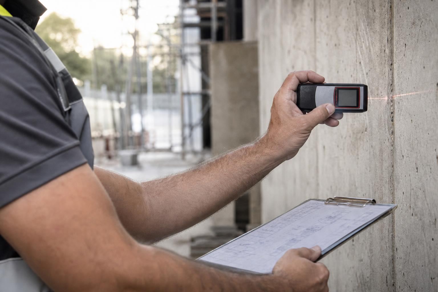 Medição de serviços executados em obra